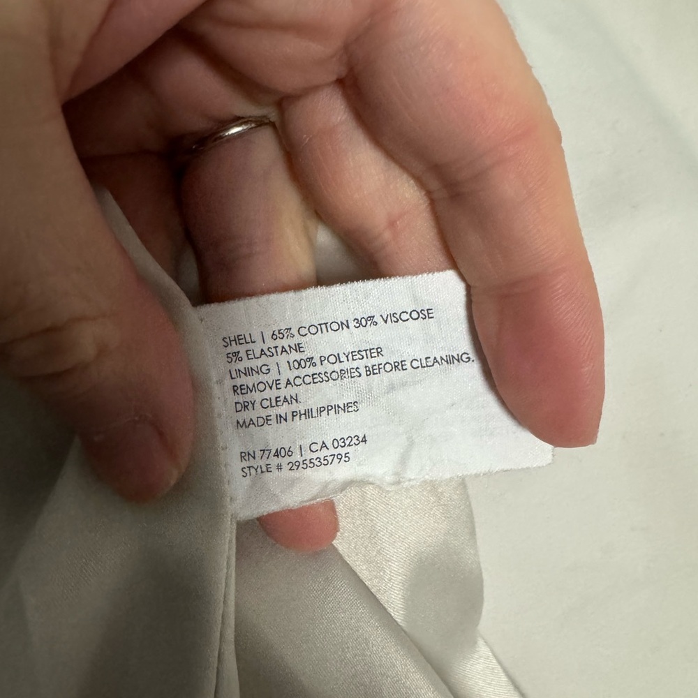 Club Monaco Off White Trench Coat - Picture 7 of 8